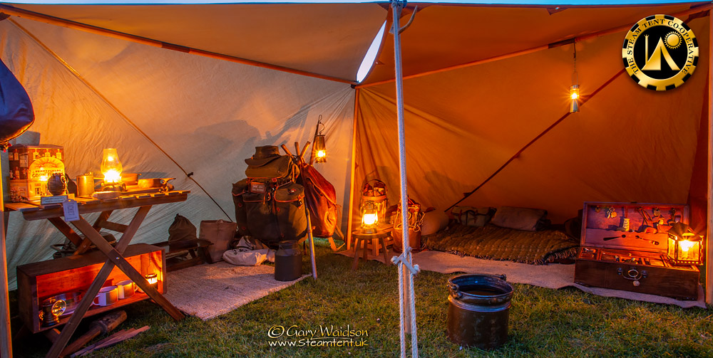 Retro Camp Organised by the Retro Outdoor Equipment group - The Steam Tent Co-operative. 