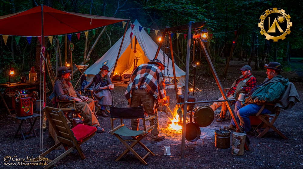 The Goldrush Camp 2019 - The Steam Tent Co-operative. © Gary Waidson - www.Steamtent.uk
