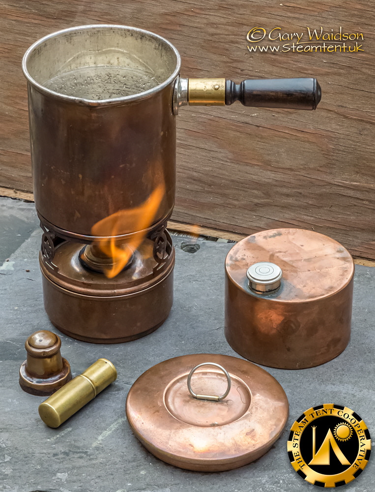 Barrett and Sons Spirit Stove. - The Steam Tent Co-operative.  Gary Waidson - www.Steamtent.uk
