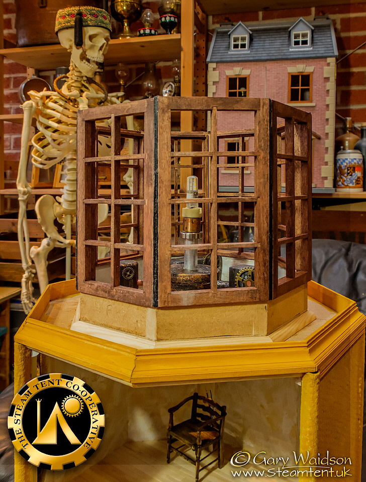 The Lantern house - Ammon Rock - Building a 1/12th Scale Gothic Lighthouse  - The Steam Tent Co-operative.  Gary Waidson - www.Steamtent.uk