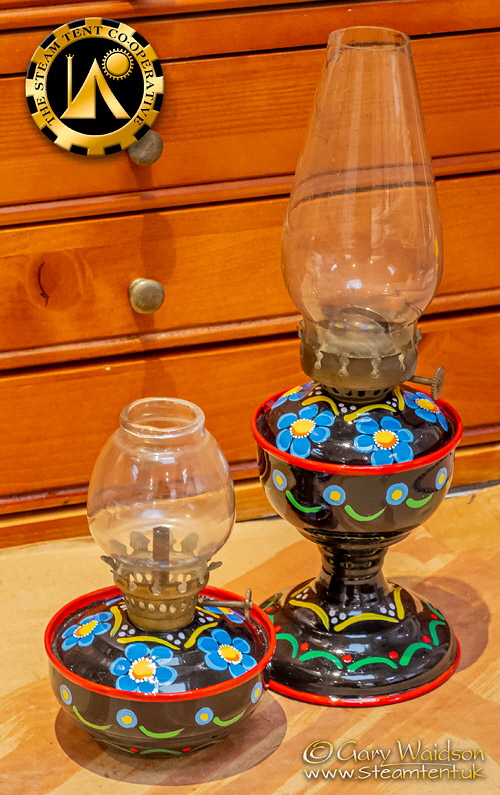 Bargeware Lanterns with more flower details  - The Steam Tent Co-operative.  Gary Waidson - www.Steamtent.uk