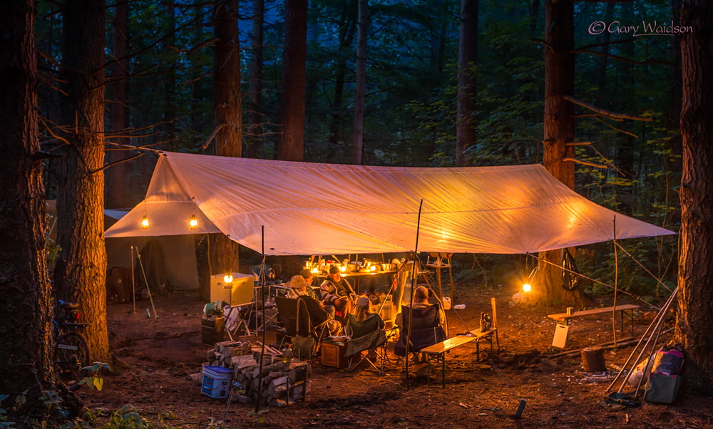 Dingly Dell at Night - The Steam Tent Co-operative. © Gary Waidson - www.Steamtent.uk