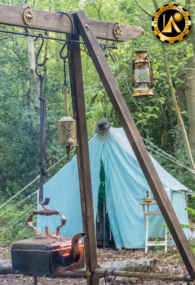 The Steam Tent Co-operative - Fire Rig and Bottle Jack. © Gary Waidson - www.Steamtent.uk