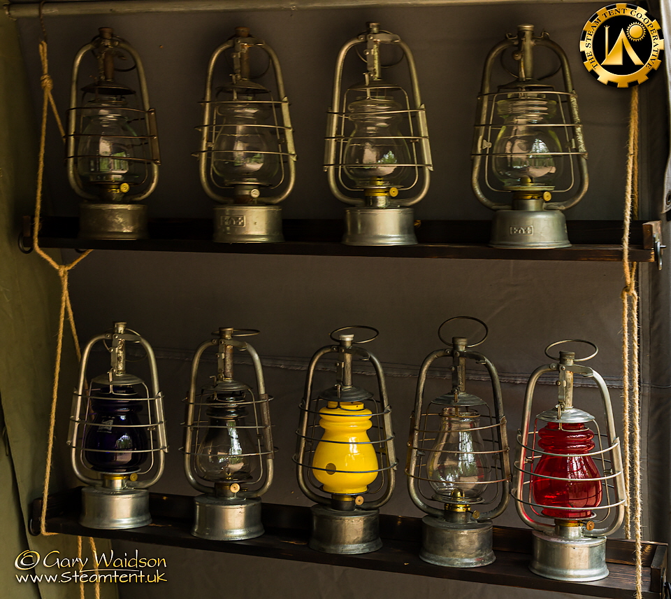 James' Lantern rack - The Steam Tent Co-operative. © Gary Waidson - www.Steamtent.uk