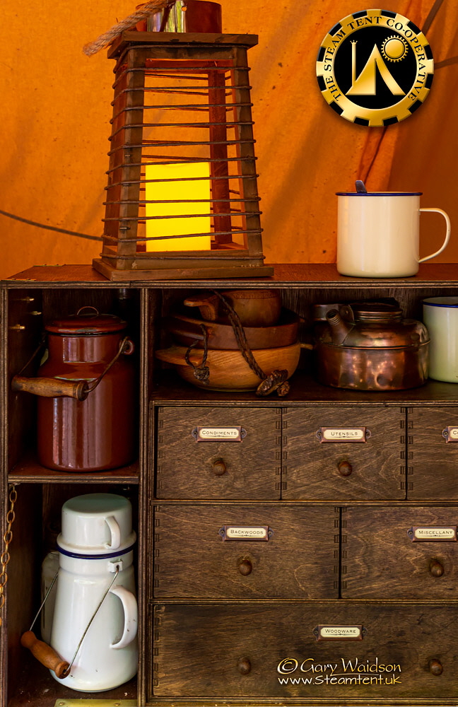 An LED Candle Lantern. The Steam Tent Co-operative. © Gary Waidson - www.Steamtent.uk 