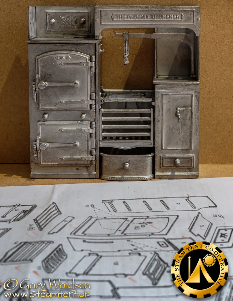 Phoenix Kitchener Stove - Ammon Rock Project - Building a 1/12th Scale Gothic Lighthouse  - The Steam Tent Co-operative.  Gary Waidson - www.Steamtent.uk