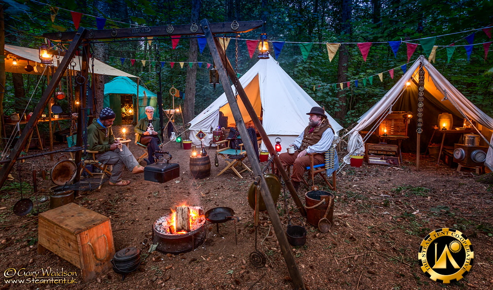 Steam Tent Corner at the Bushmoot 2018 - The Steam Tent Co-operative. © Gary Waidson - www.Steamtent.uk