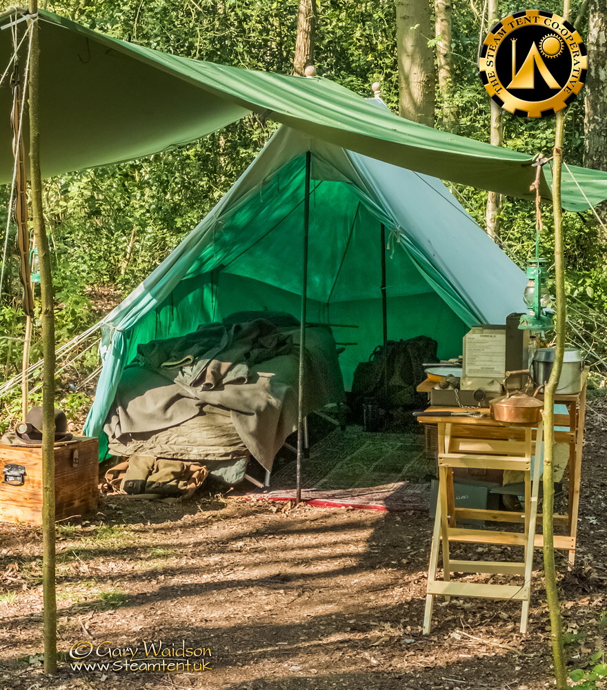 Steve's Tent - The Easter Tea Party 2019 - The Steam Tent Co-operative. © Gary Waidson - www.Steamtent.uk