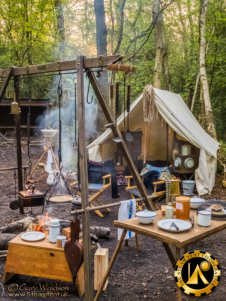 The Steam Tent Co-operative - The Fire Rig and Utilitent. © Gary Waidson - www.Steamtent.uk