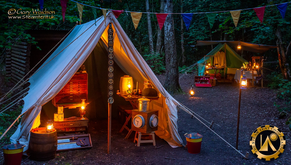 The Goldrush Camp 2019 - The Steam Tent Co-operative.  Gary Waidson - www.Steamtent.uk