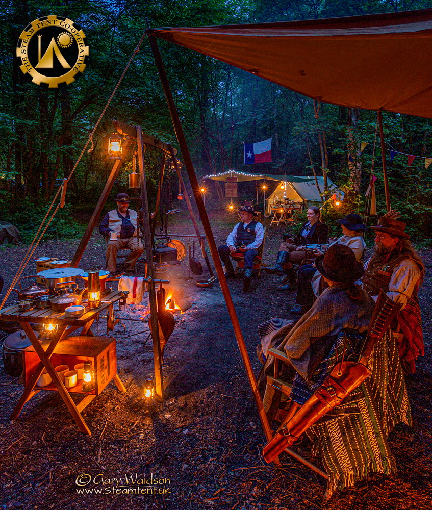 The Goldrush Camp 2019 - The Steam Tent Co-operative.  Gary Waidson - www.Steamtent.uk
