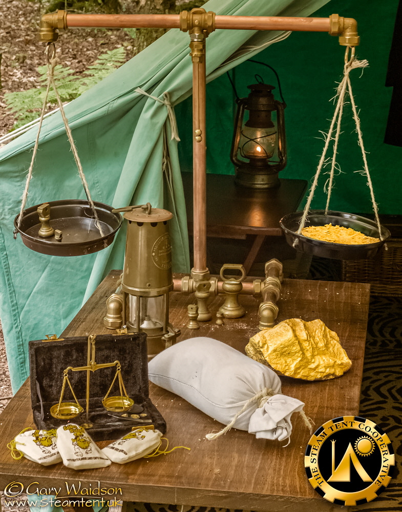 The Goldrush Camp 2019 - The Steam Tent Co-operative.  Gary Waidson - www.Steamtent.uk