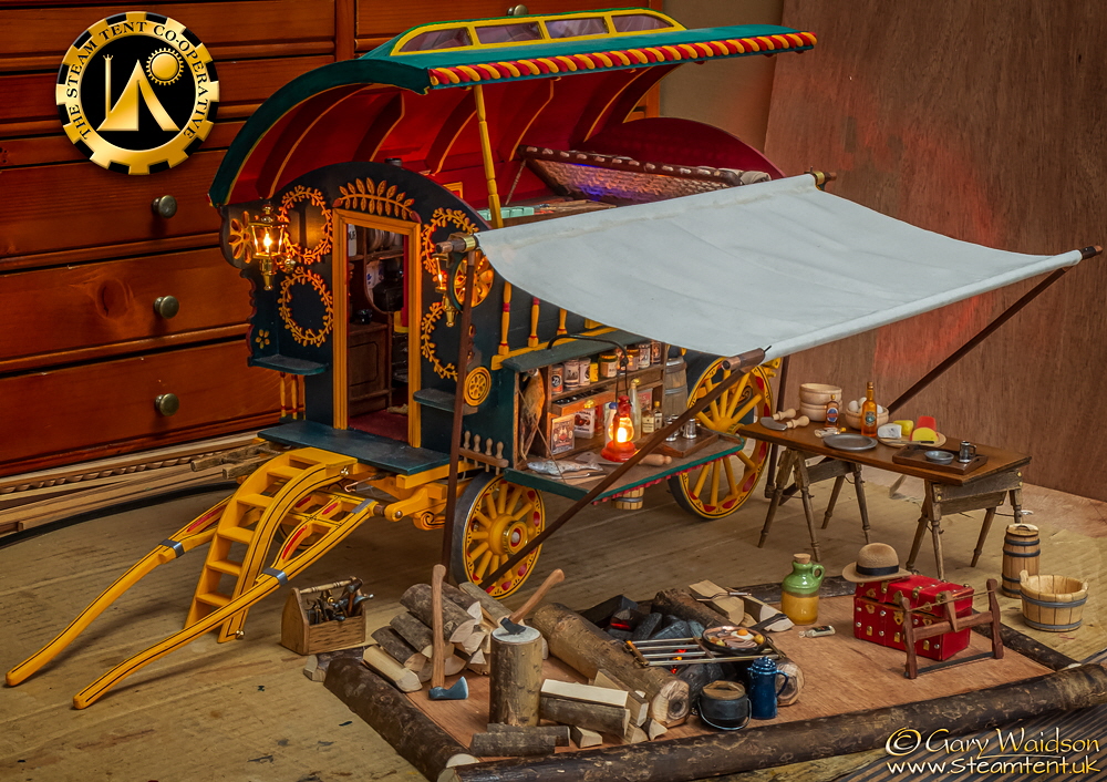 Building a 1/12th Scale Vardo  - The Steam Tent Co-operative. © Gary Waidson - www.Steamtent.uk