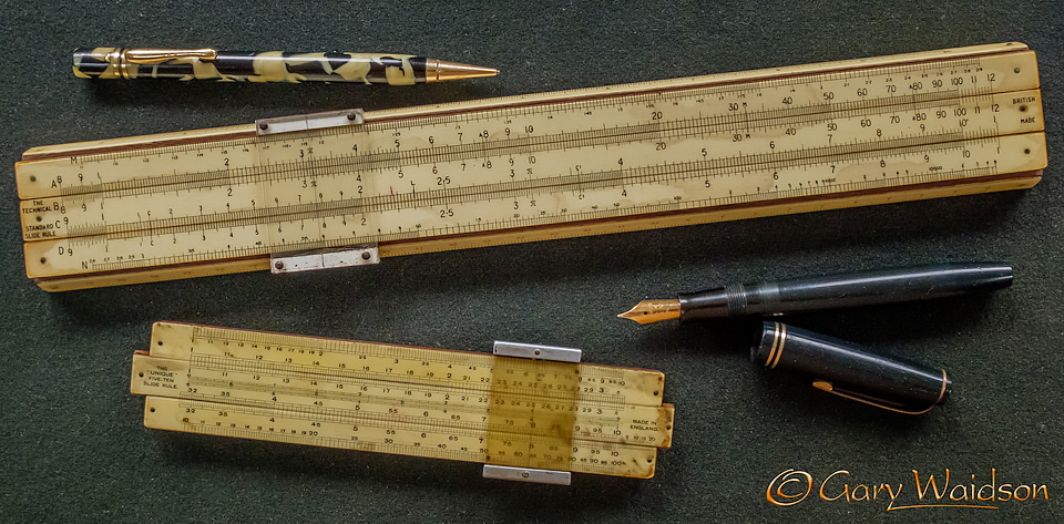 My Vintage Slide Rules  -  The Steam Tent Co-operative.  Gary Waidson - www.Steamtent.uk