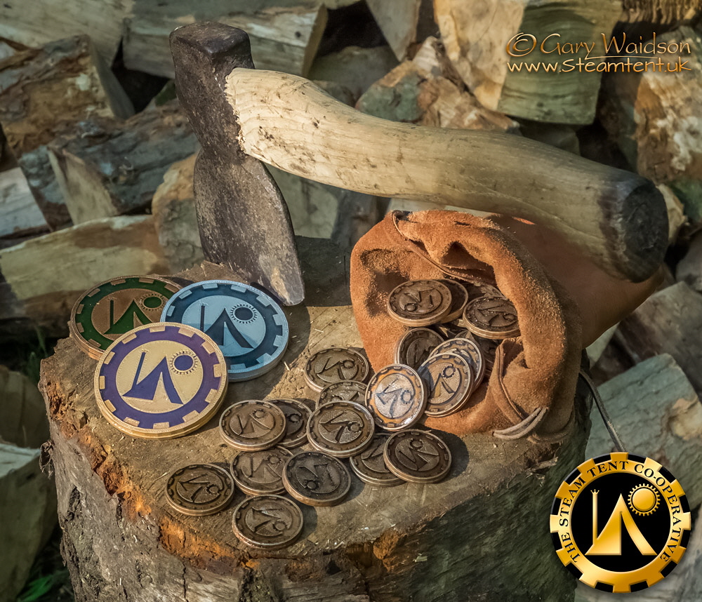 The Steam Tent Co-operative - Voting Chips and medals. © Gary Waidson - www.Steamtent.uk