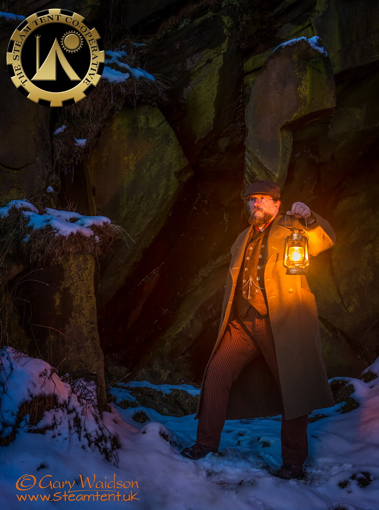 A Hurricane Lantern is ideal for personal and communal use. © Gary Waidson - www.Steamtent.uk